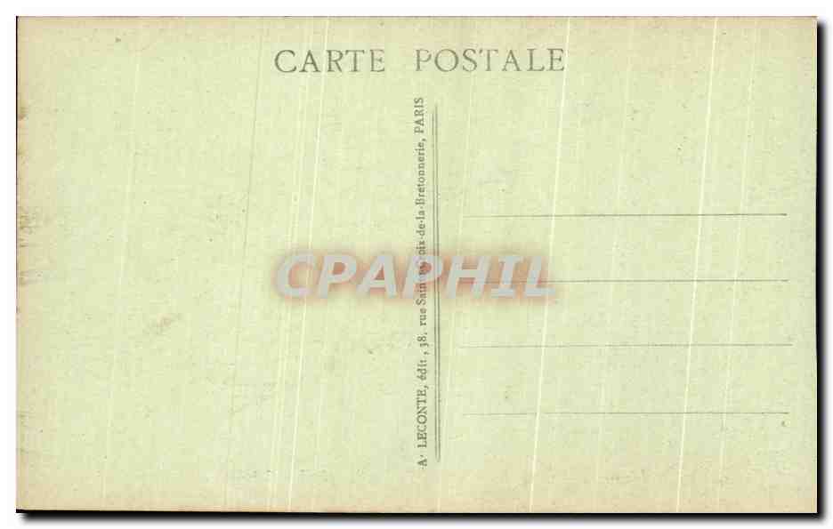 CPA Versailles Le Parc Les Bains D'Apollon — Verso