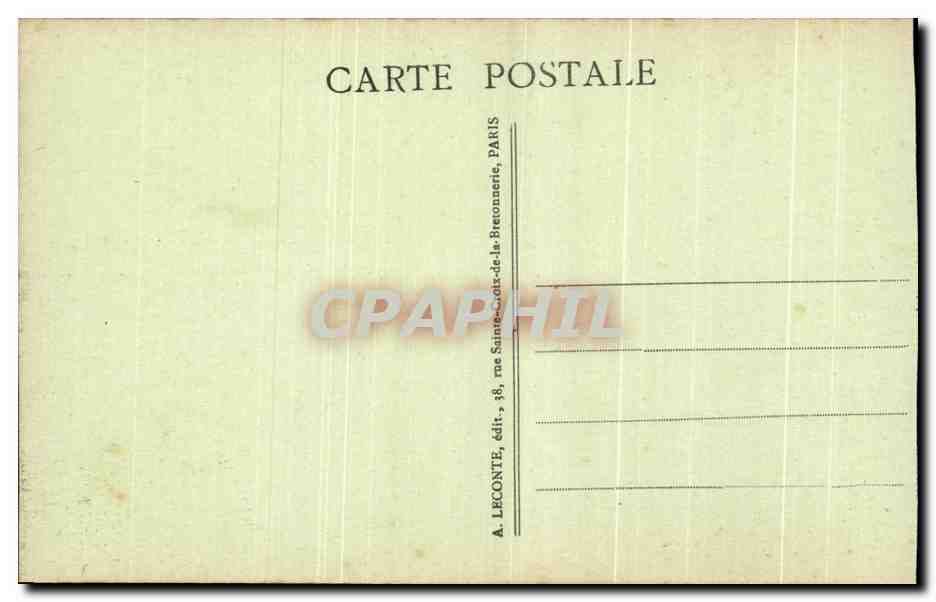 CPA Versailles Le Parc Le Bassin Du Char D'Apollon — Verso