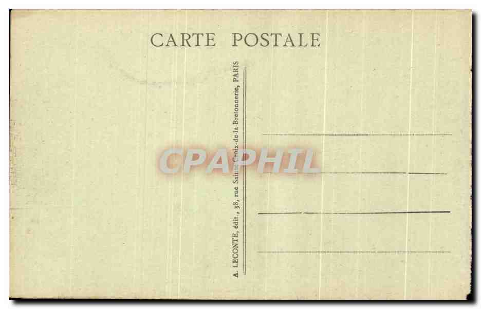CPA Versailles Panorama Du Chateau Et Des Jardins — Verso