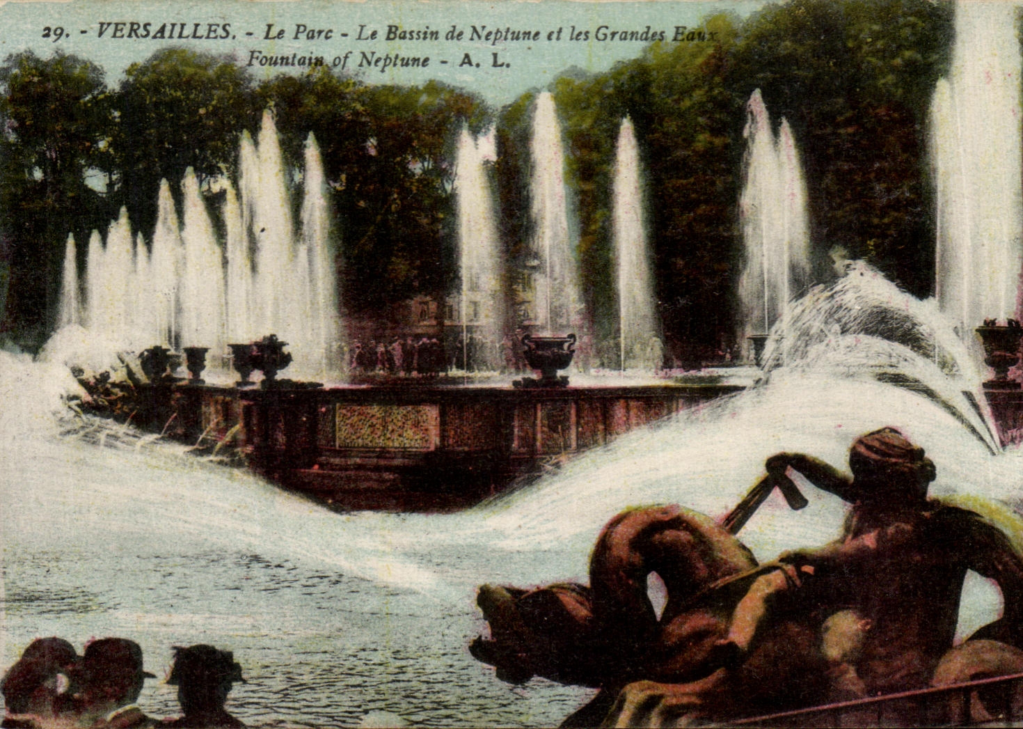 Versailles - Le Parc - Le Bassin de Neptune et les Grandes Eaux - A. L.