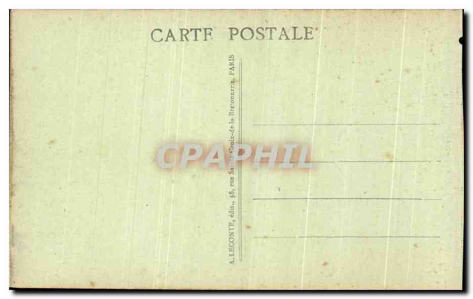 Palais de VERSAILLES — Façade sur les Jardins et le Parterre d'eau — A. L. — Verso