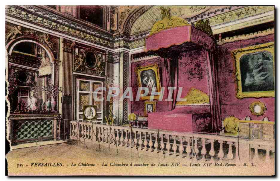 CPA Versailles Le Chateau A Coucher De Louis XIV
