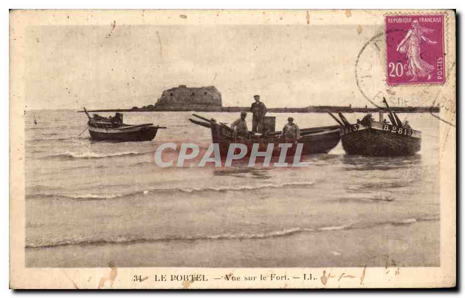 CPA Le Portel Vue Sur Le Fort Pecheurs