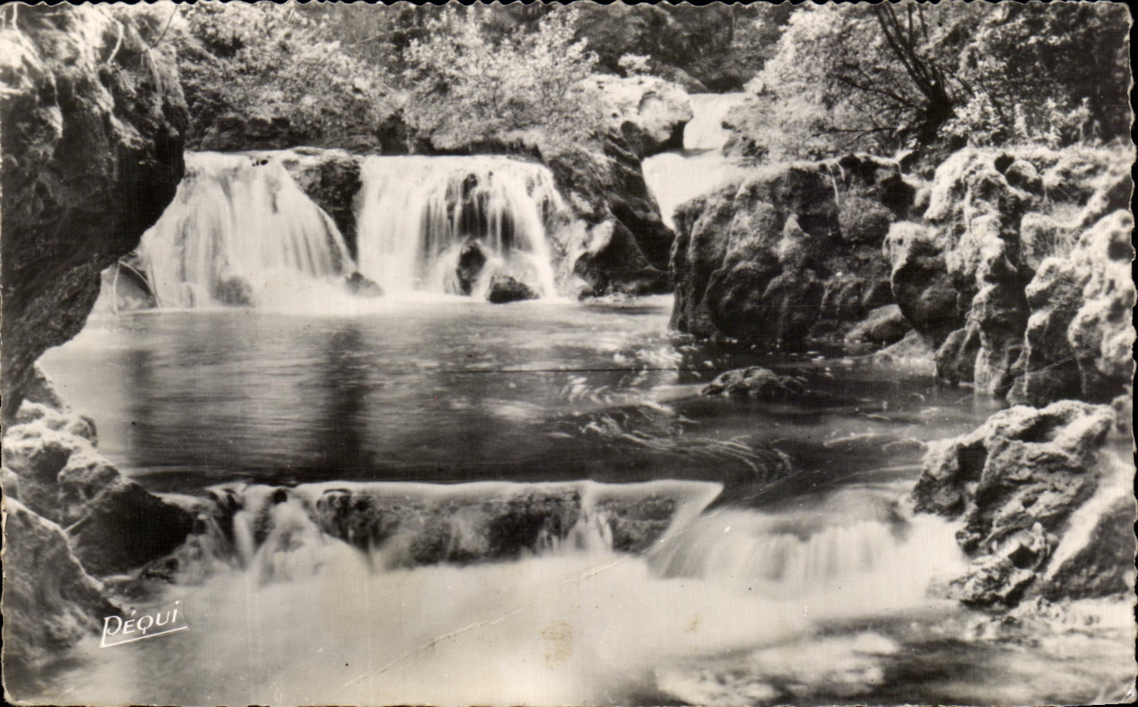 CPA Franche Comie Vallee De Le Loue Gorges De Nouailles Gouille du grand Saut