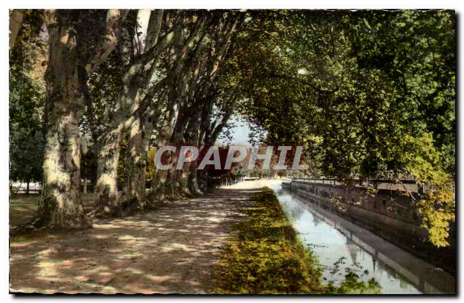Brive - Les Allées du Parc et le Canal — éditeur CPAPHIL, n° 9021