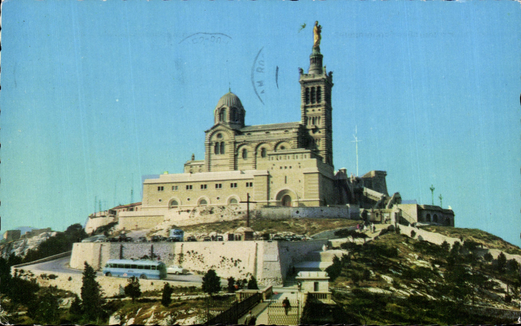 CPSM Marseille Basilique De Notre Dame De La Garde
