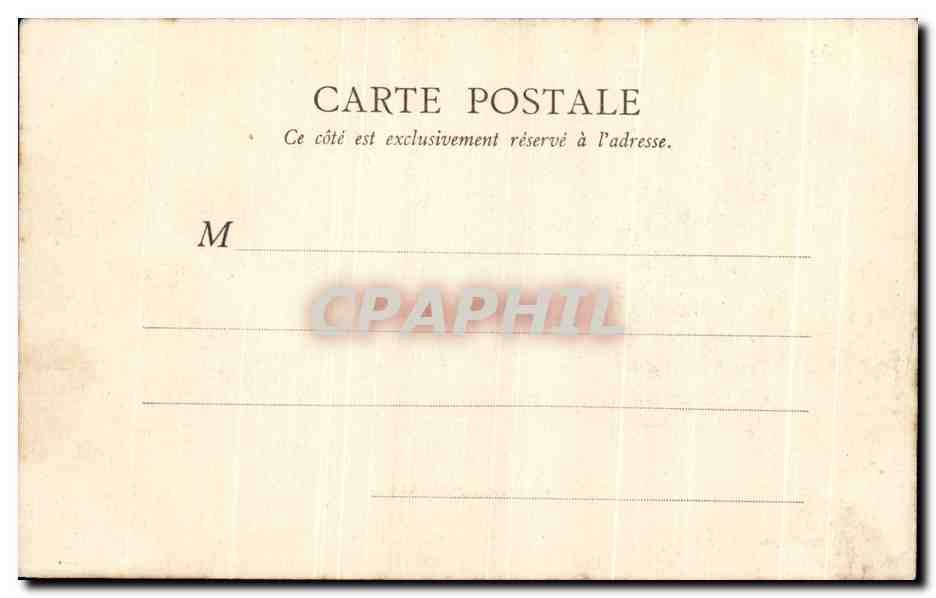 CPA Chateau D'Amboise — Rückseite