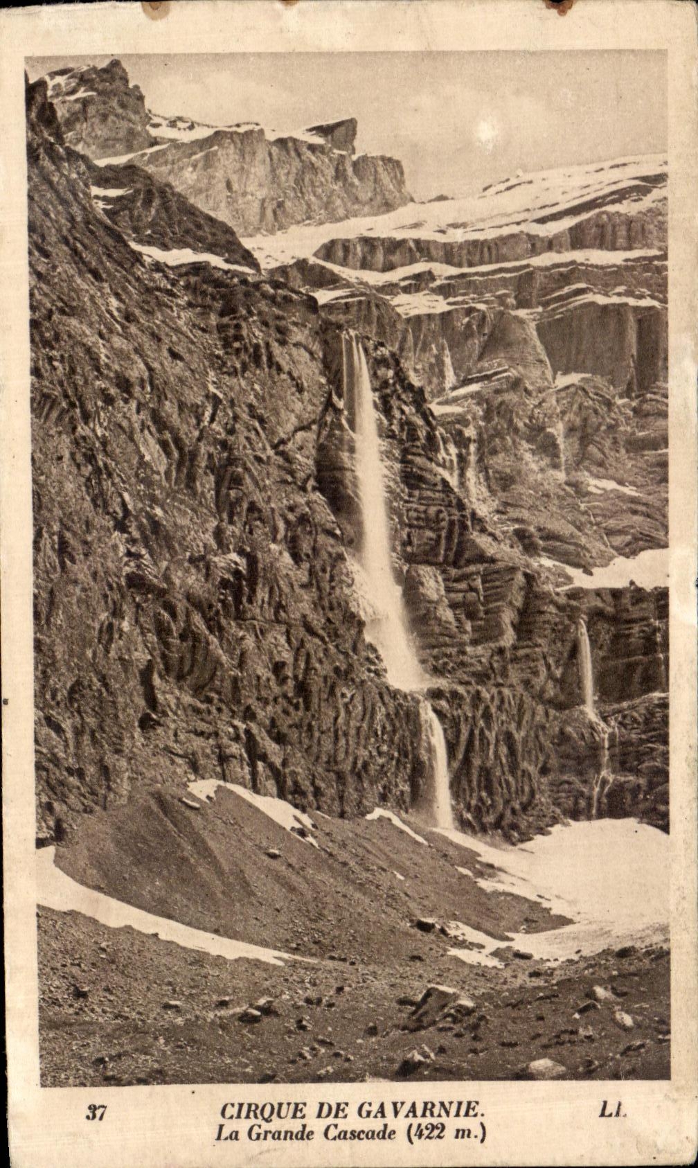 CPA Cirque De Gavarnie La Grande Cascade