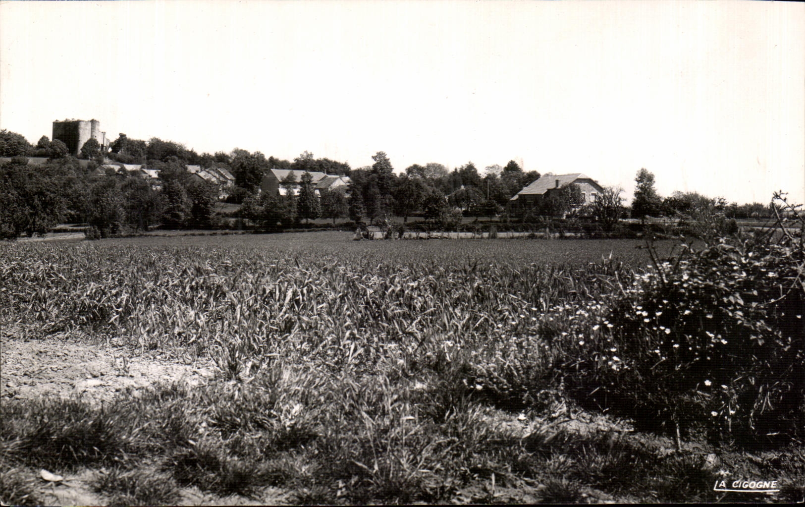 Le château avec le village du Grand-Montaigut — Éditeur LA CIGOGNE, n°5