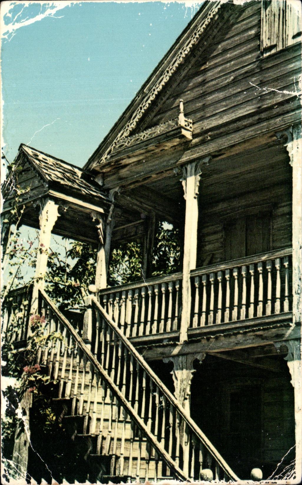 CPA Harbour Island the Bahamas The Old House from a Photograph by Barbara Young