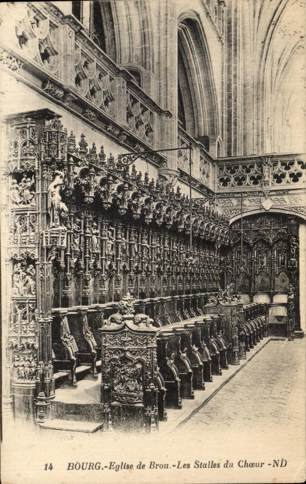 CPA Bourg Eglise De Brou Les Stalles Du Choeur