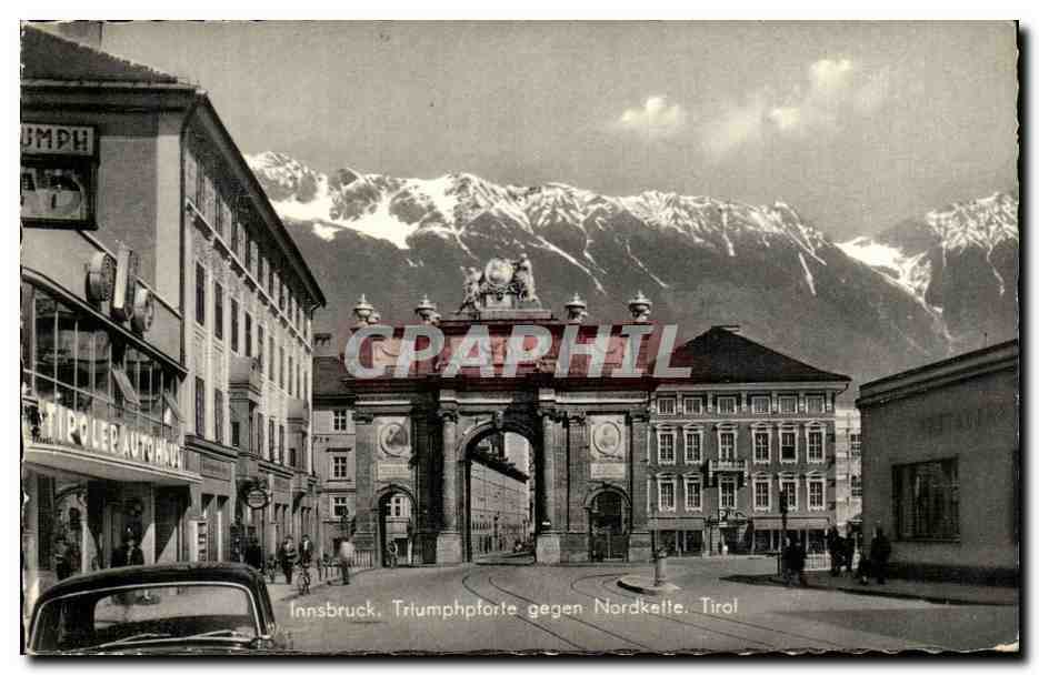 CPA Innsbruck Triumphpforte Gegen Nordkelle Tirol