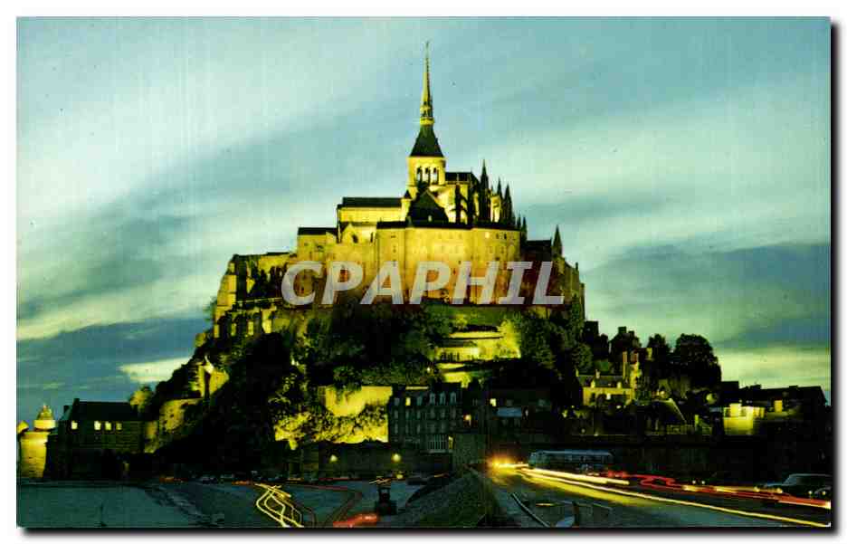 Mont Saint-Michel — vue nocturne éclairée — Les Éditions du Gabier