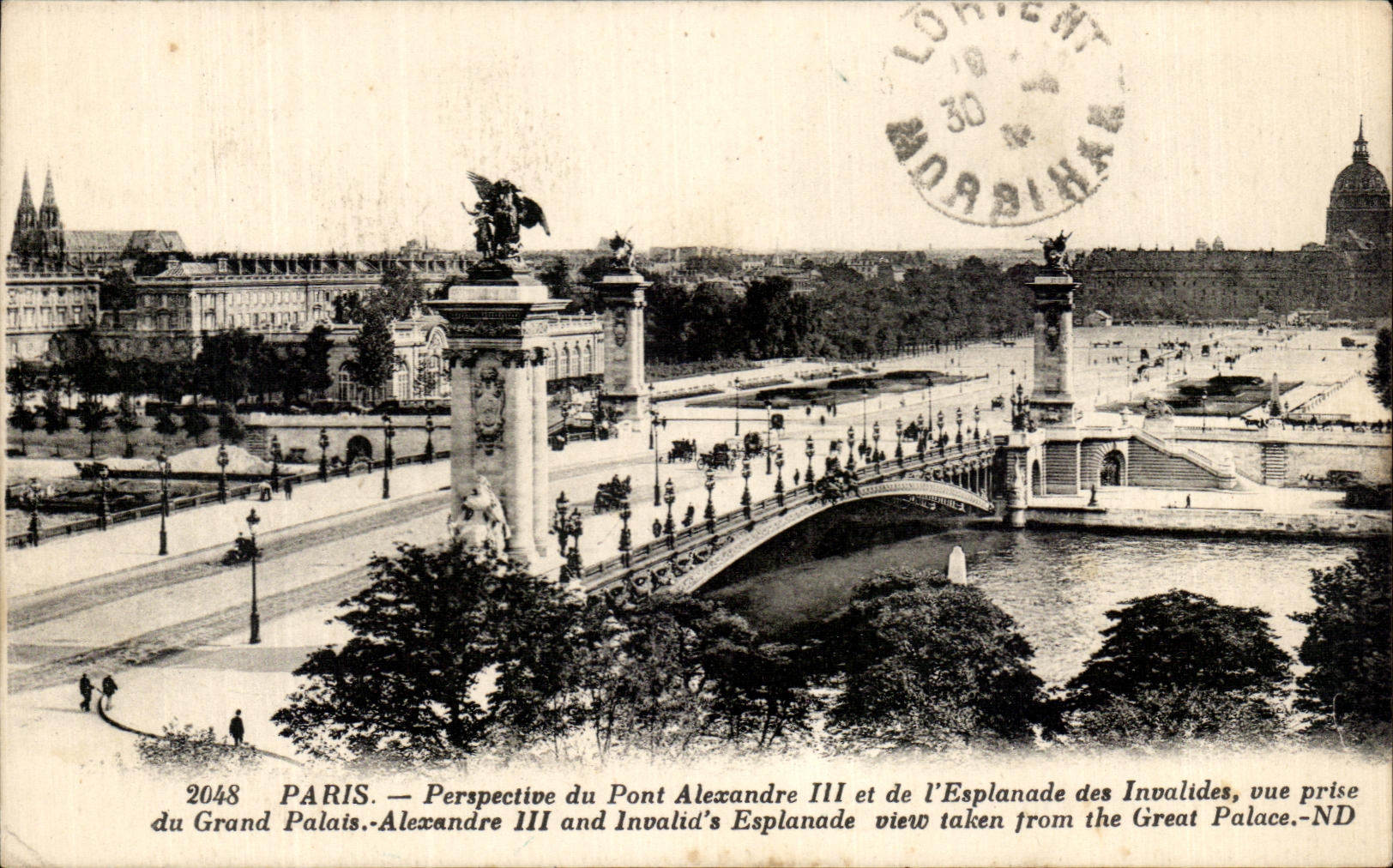 CPA Paris Perspective Du Pont Alexandre III Et De L'Esplanade Des Invalides 