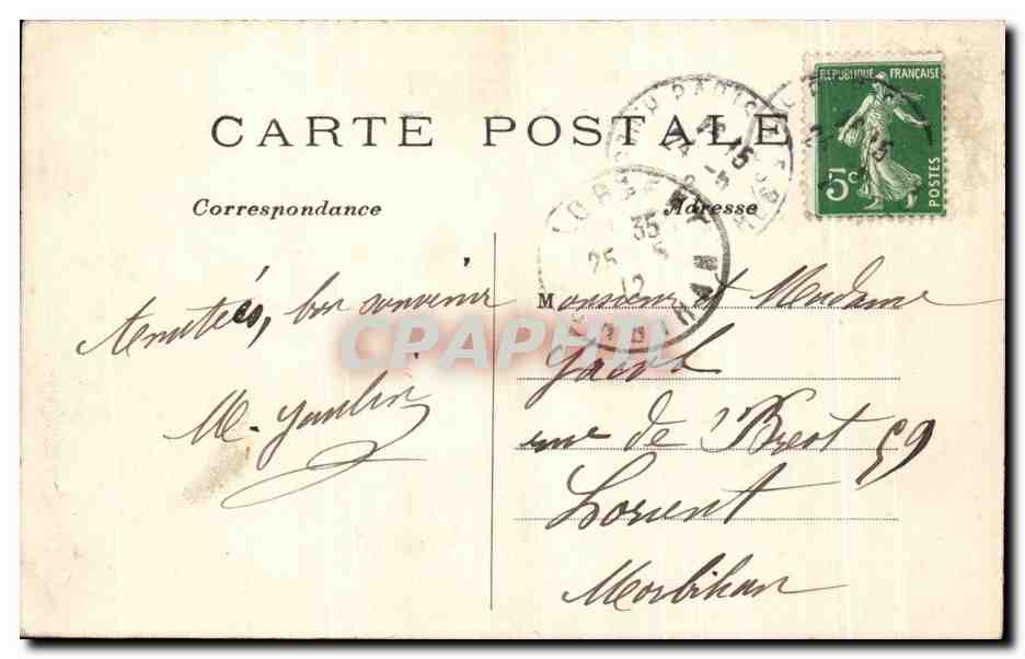 CPA Paris L'Avenue De I'Opera — Rückseite