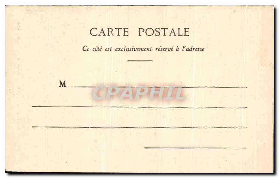 CPA Paris Buttes Chaumont Le Belvedere — Verso