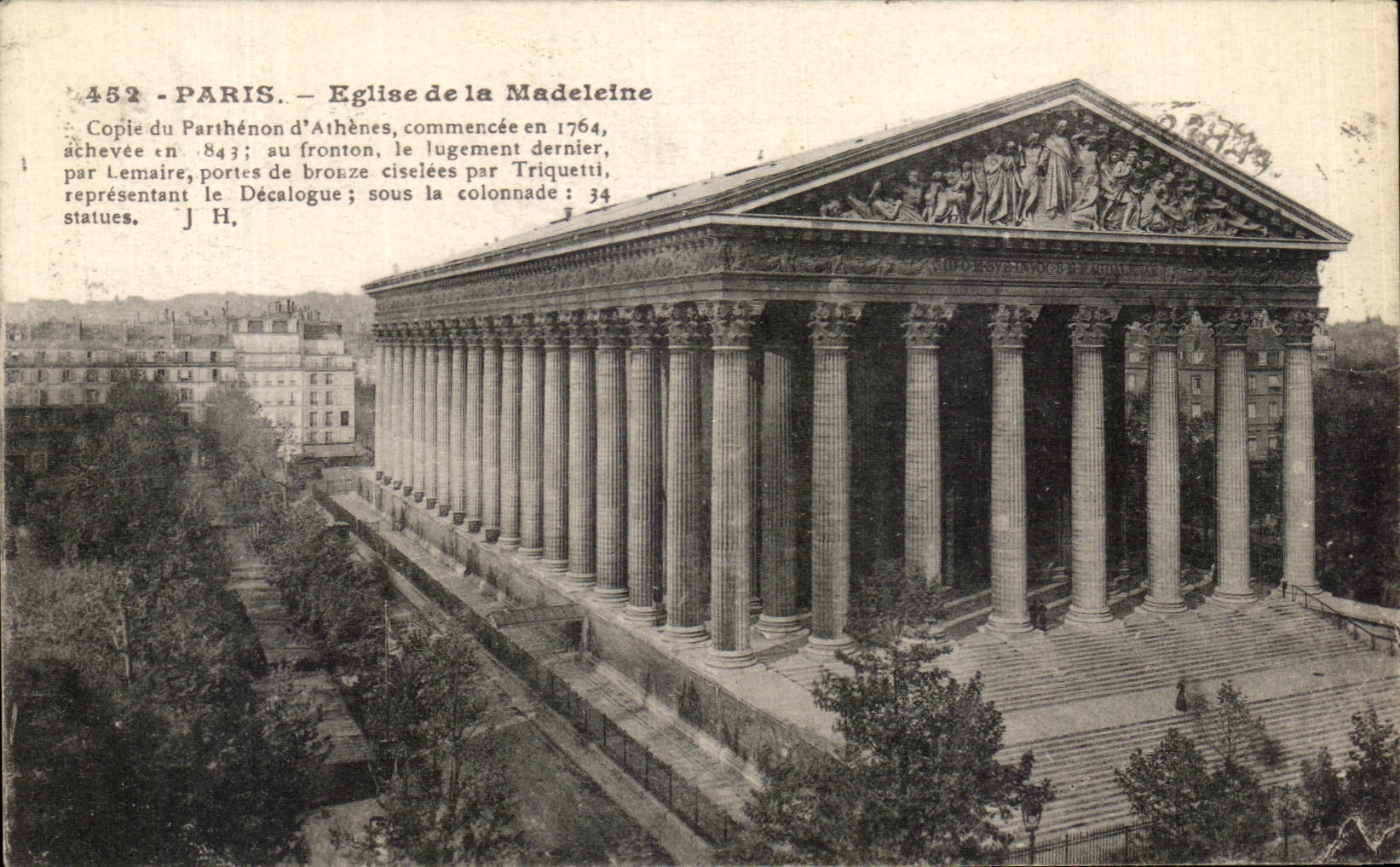 CPA Paris Eglise De La Madeleine 