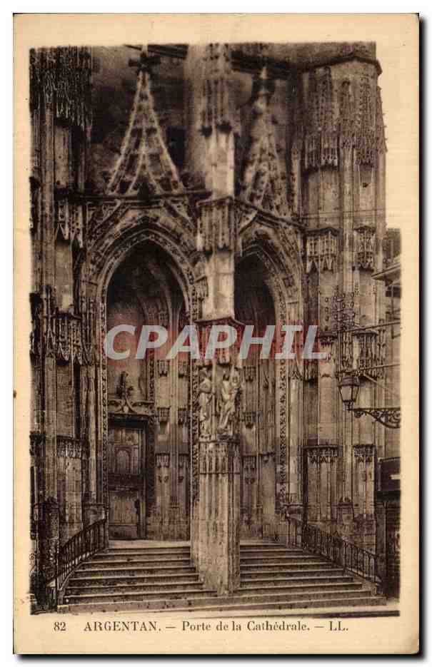 CPA Argentan Porte De la Cathedrale