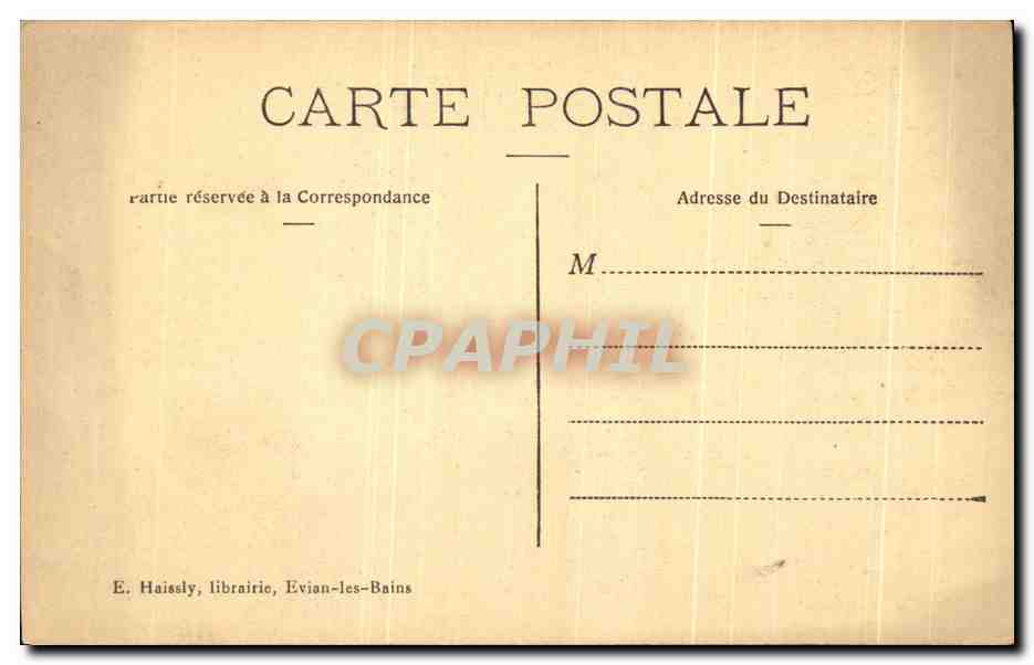 CPA Evian Les Bains Buvette de la Source Cachat — Verso