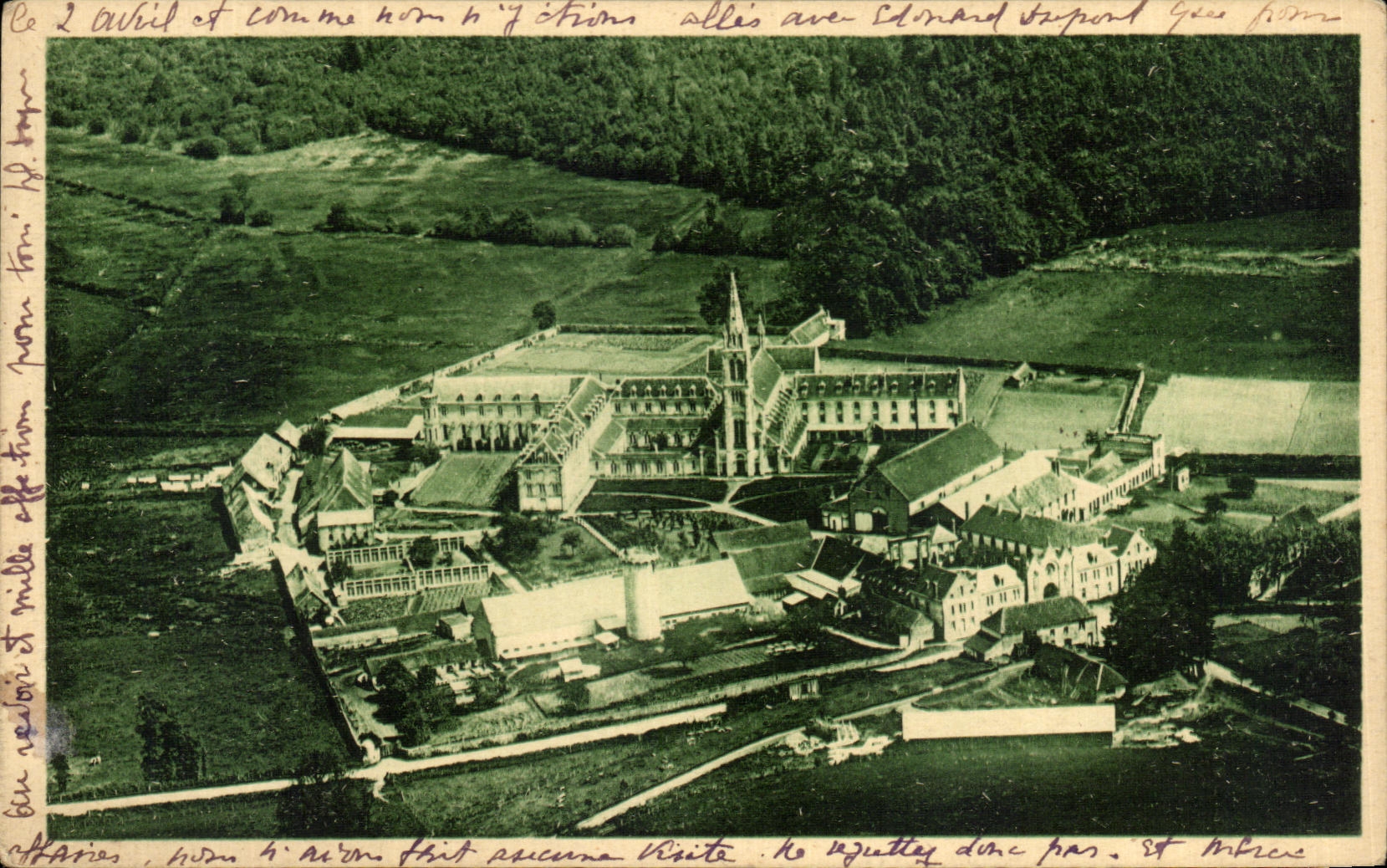 CPA Abbaye de la Grande Trappe Vue de Face Soligny la Trappe