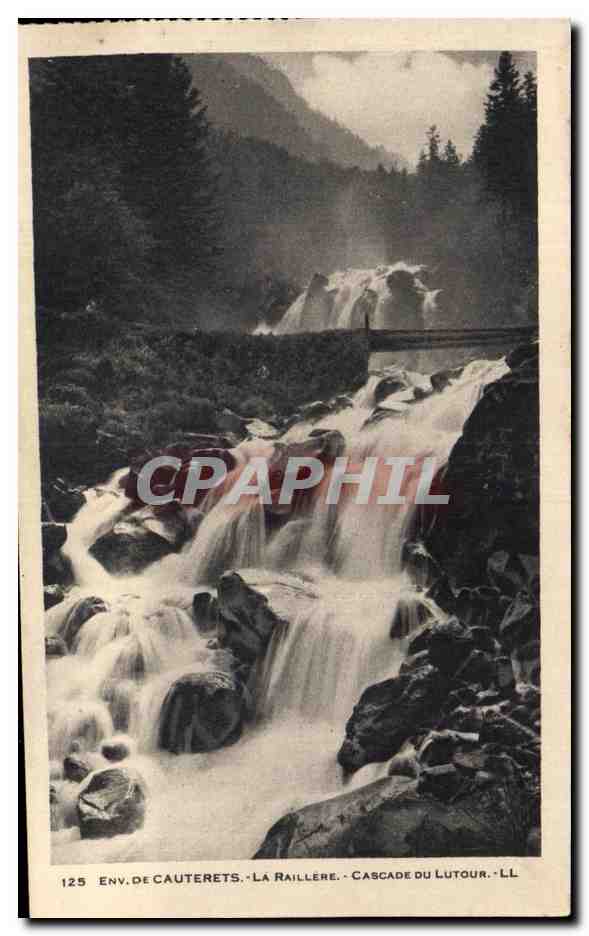 CPA Env De Cauterets La Raillere Cascade Du Lutour