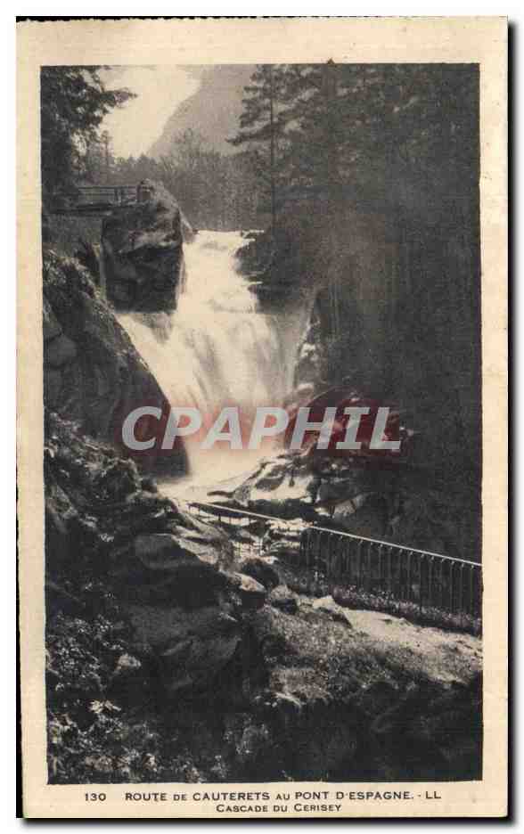 Cascade du Cerisey — Route de Cauterets au Pont d'Espagne — LL n°130