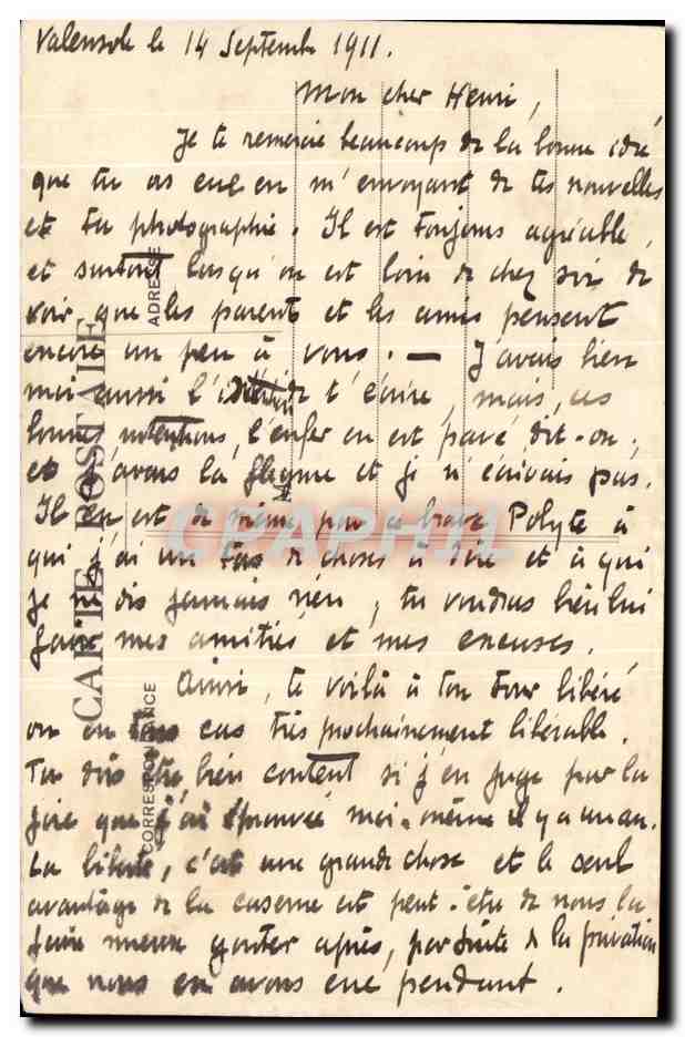 Valensole — Vue générale — Édition L. Martinet, Aix — Phot. Rullis — Verso