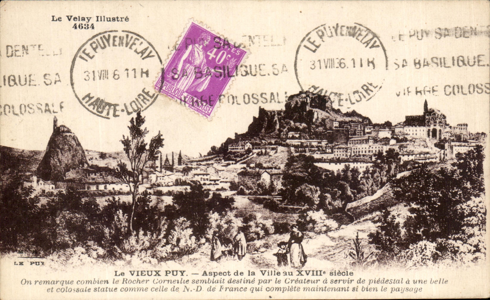 CPA Le Vieux Puy Aspect de la Ville au 18eme 