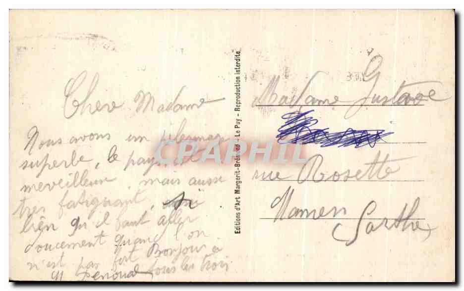 CPA Le Vieux Puy Aspect de la Ville au 18eme  — Verso