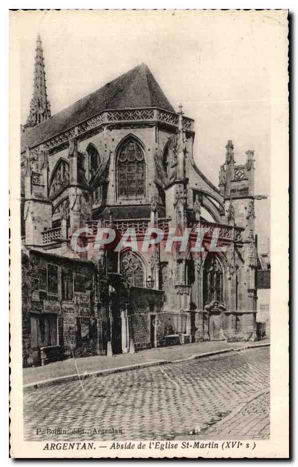 CPA Argentan Abside de l'Eglise St Martin