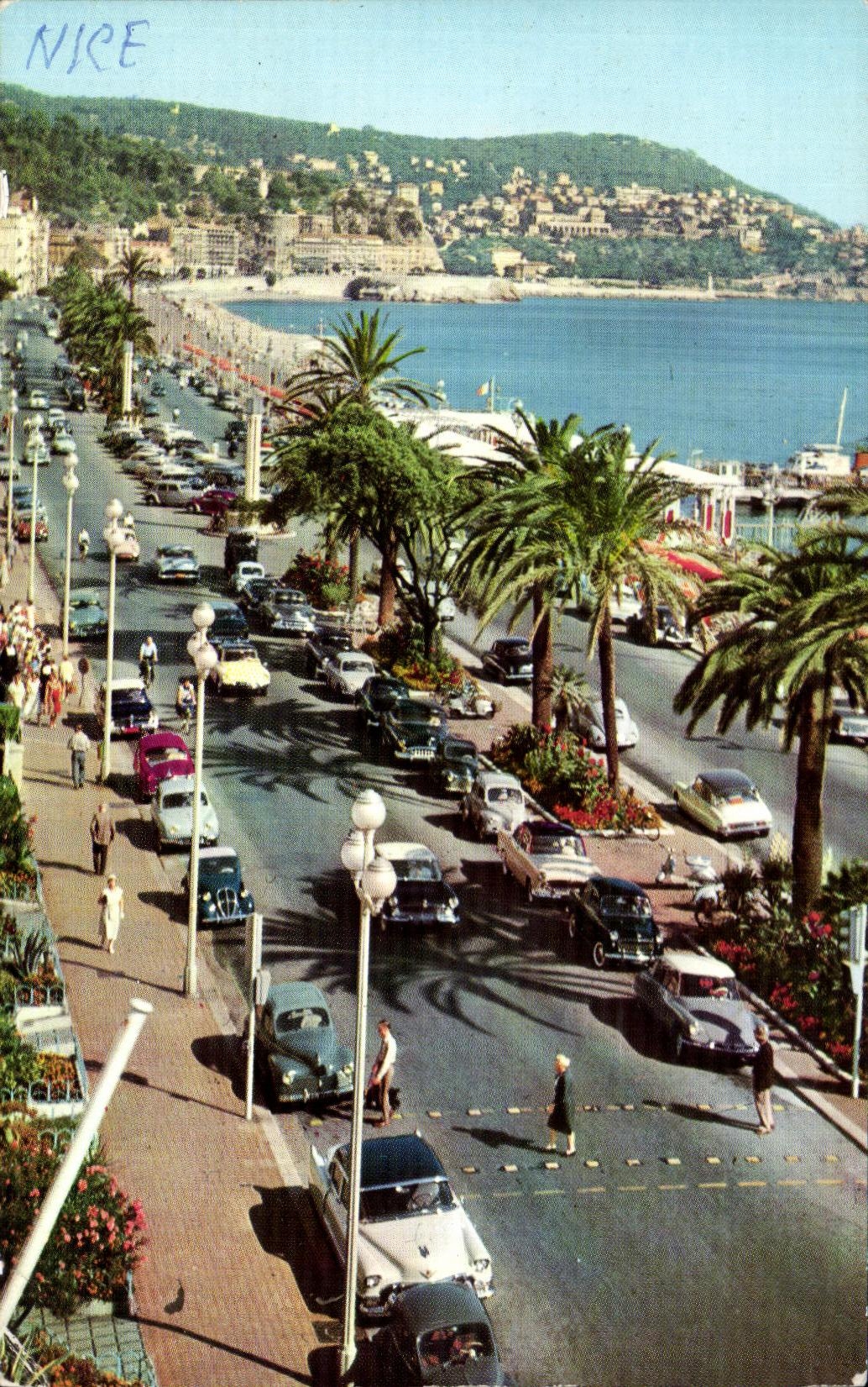 CPSM Nice Promenade des Anglais Le Mont Boron