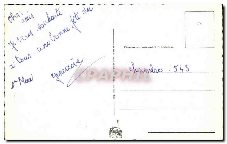 CPA Porte Bonheur Muguet Fleurs  — Back