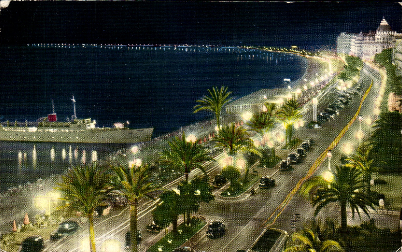 Nizza, la notte — La Promenade des Anglais — Edizioni d'Arte Montliuet, n°177