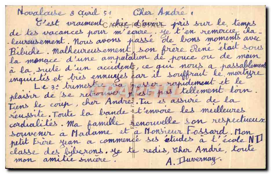Environs d'Annecy — Château de Monttrotier — Domaine de l'Académie Florimontane d'Annecy — Verso