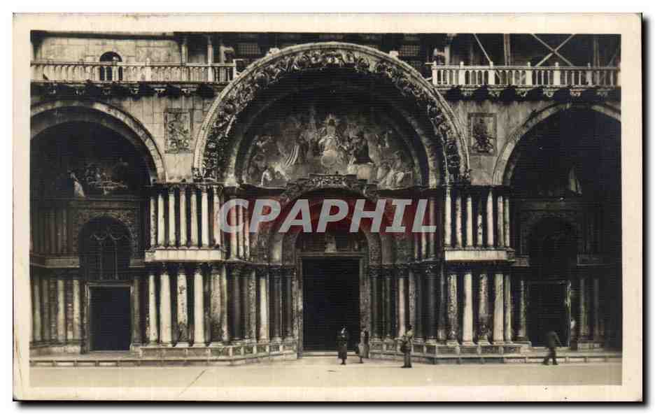 CPA Venezia Basilica di S Marco Dettaglio delle Porte Centali