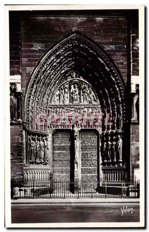 CPA Paris En Flanant Notre Dame Facade La Porte Sainte Anne 