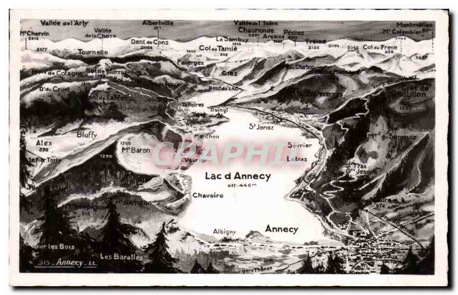 Lac d'Annecy — vue panoramique — C.A.P. Paris
