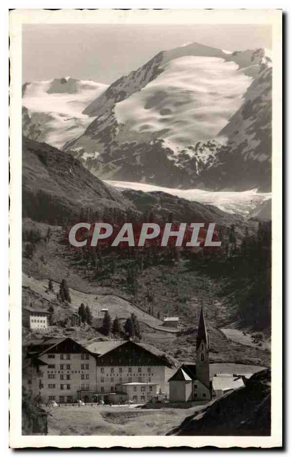 CPA Ober Gurgl Das Gletscherdorf Tirols Mit Schalfkogl Otztaler Alpen
