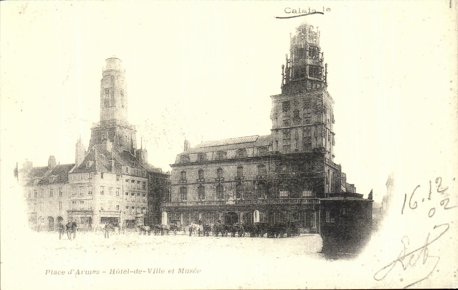 REPRO Calais Place D'Armes Hotel De Ville Et Musee