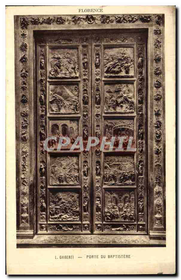 CPA Ghiberti Porte Du Baptistere Florence