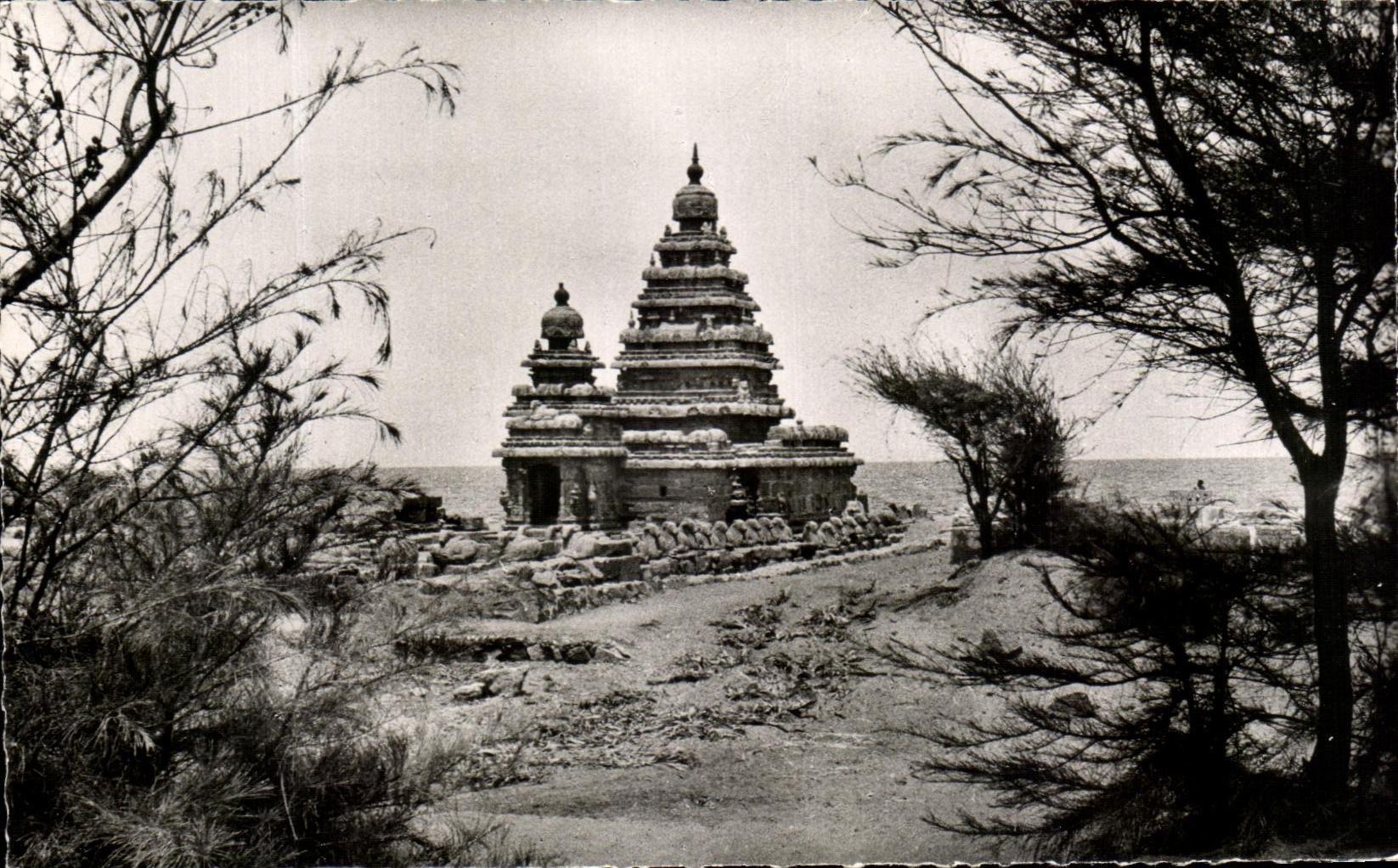 CPSM Le Temple du Ricage A Mahabalipuram Inde