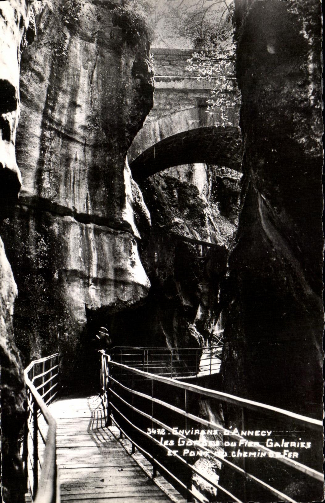 Gorges du Fier — Galeries et Pont du Chemin de Fer — Environs d'Annecy — Édition Joli O’u de Savoie