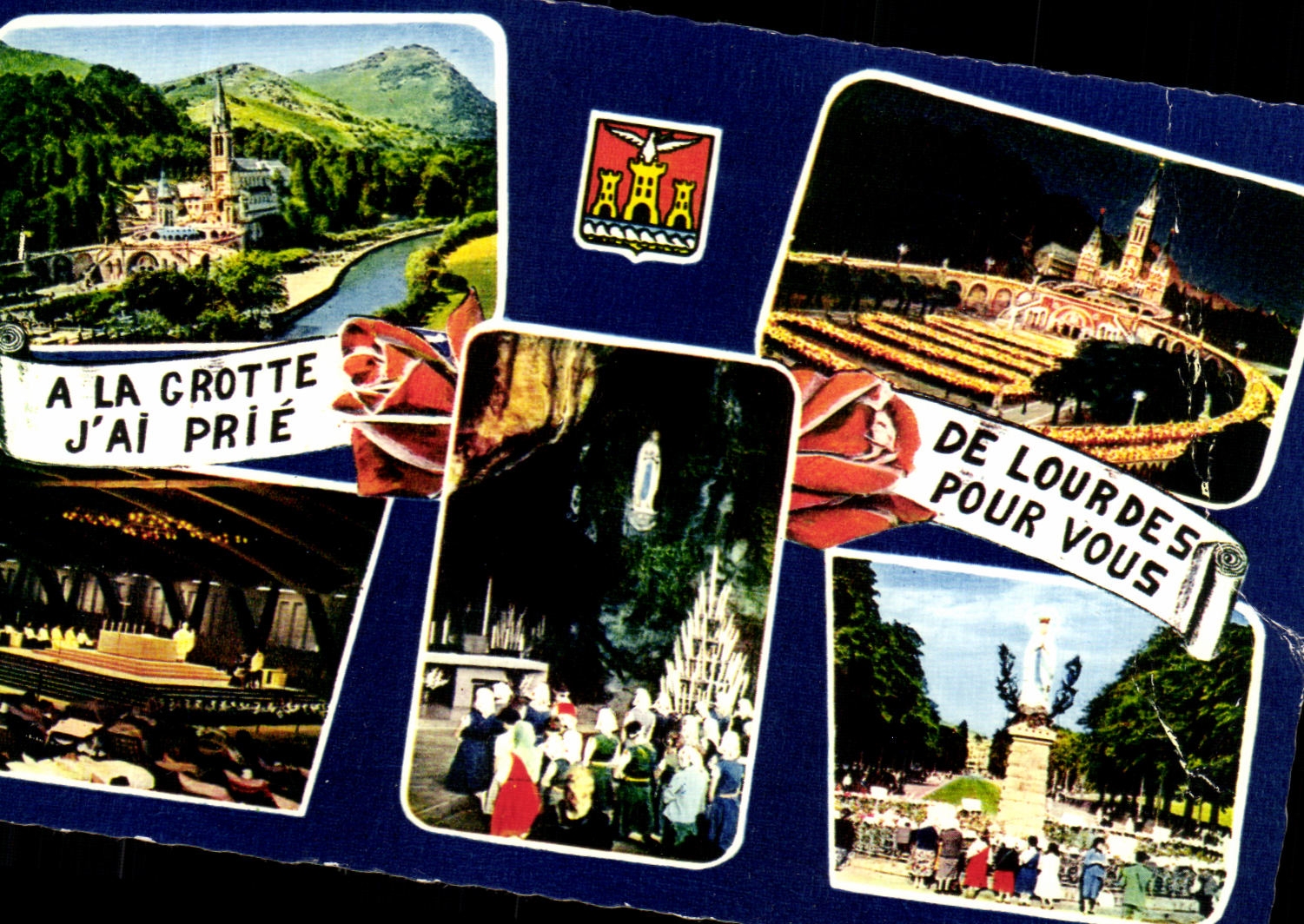 CPA A la Grotte J'Ai Prie De Lourdes Pour Vous