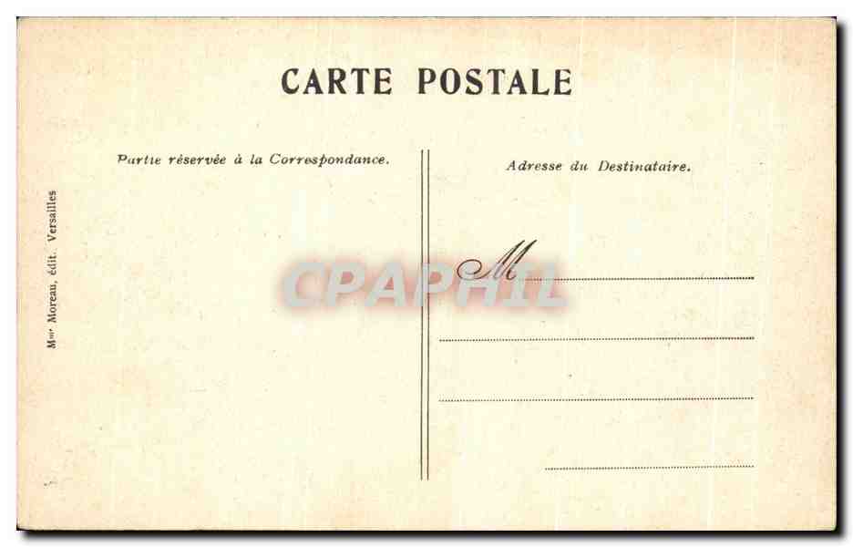CPA Versailles Le Parterre du Nord — Verso