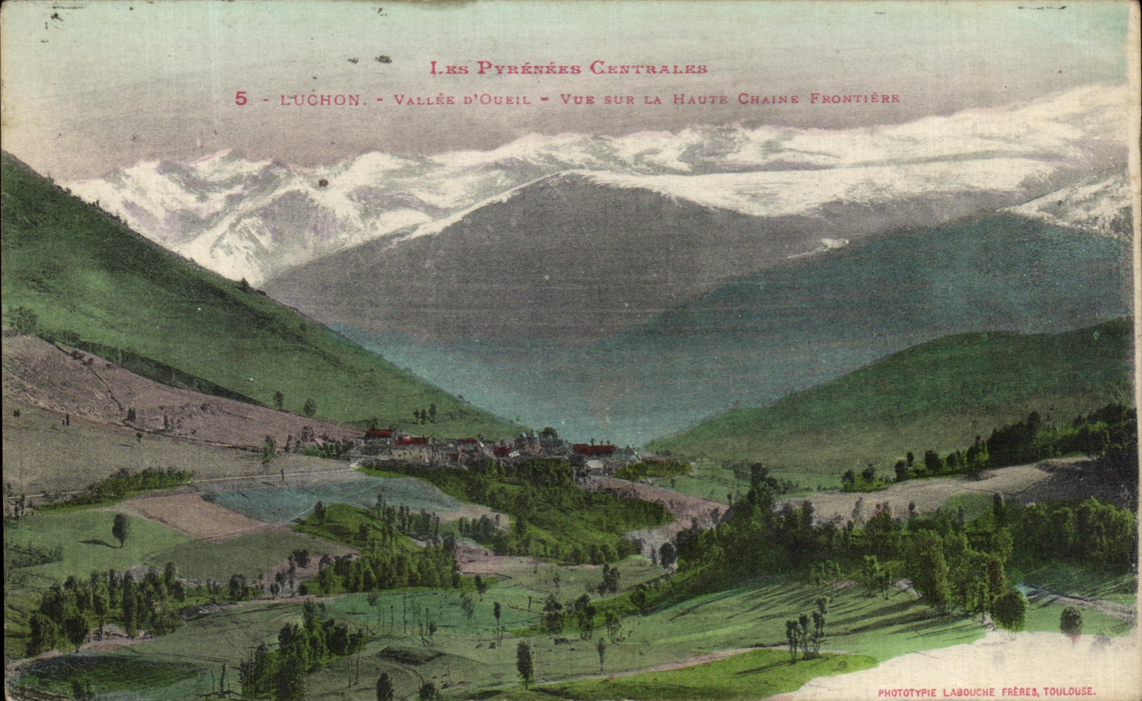 CPA Luchon Vallee D'Oueil Vue Sur La Haute Chaine frontiere 
