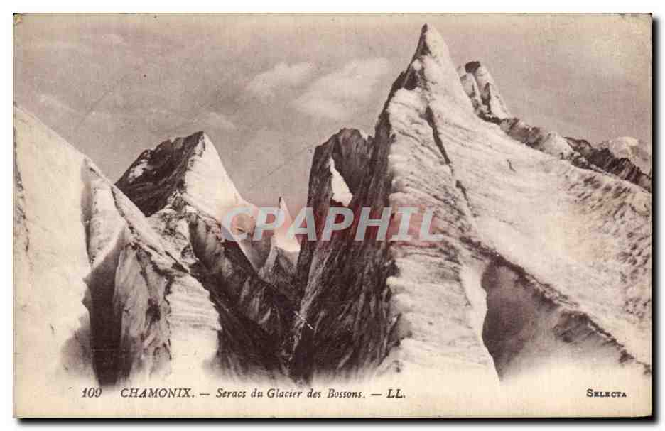 CPA Chamonix Seracs du Glacier des Bossons