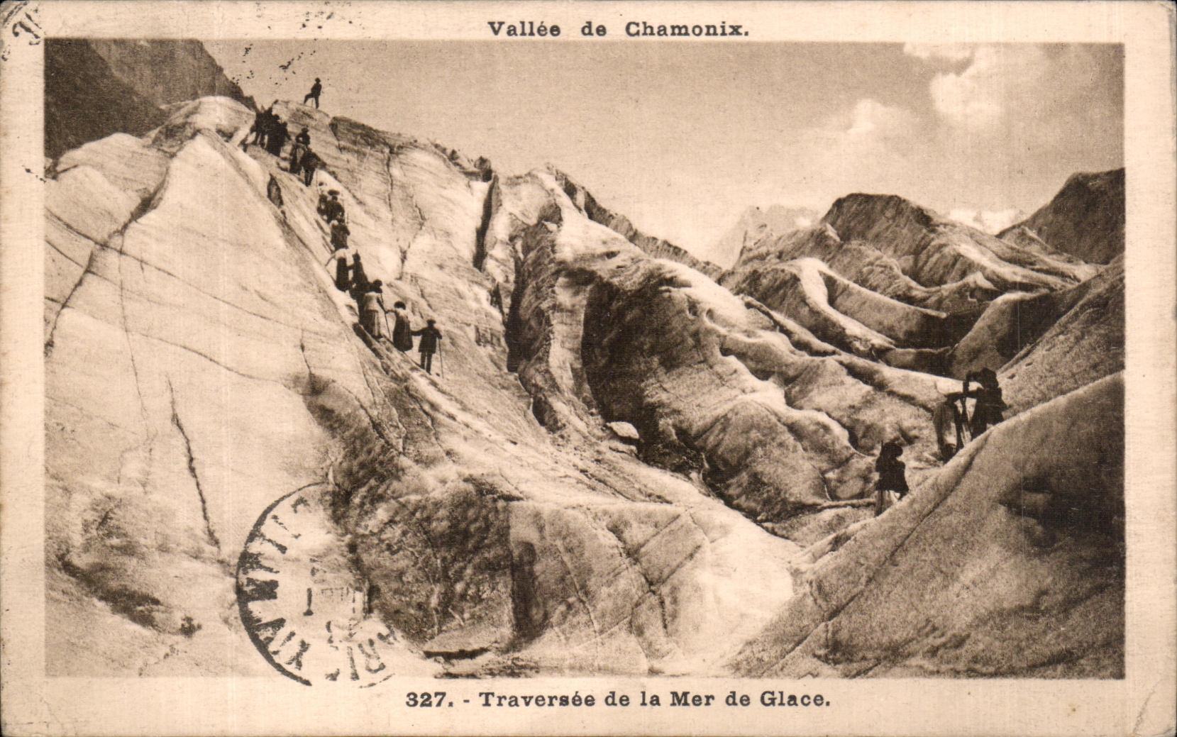 CPA Traversee de la Mer de Glace Vallee de Chamonix Alpinisme