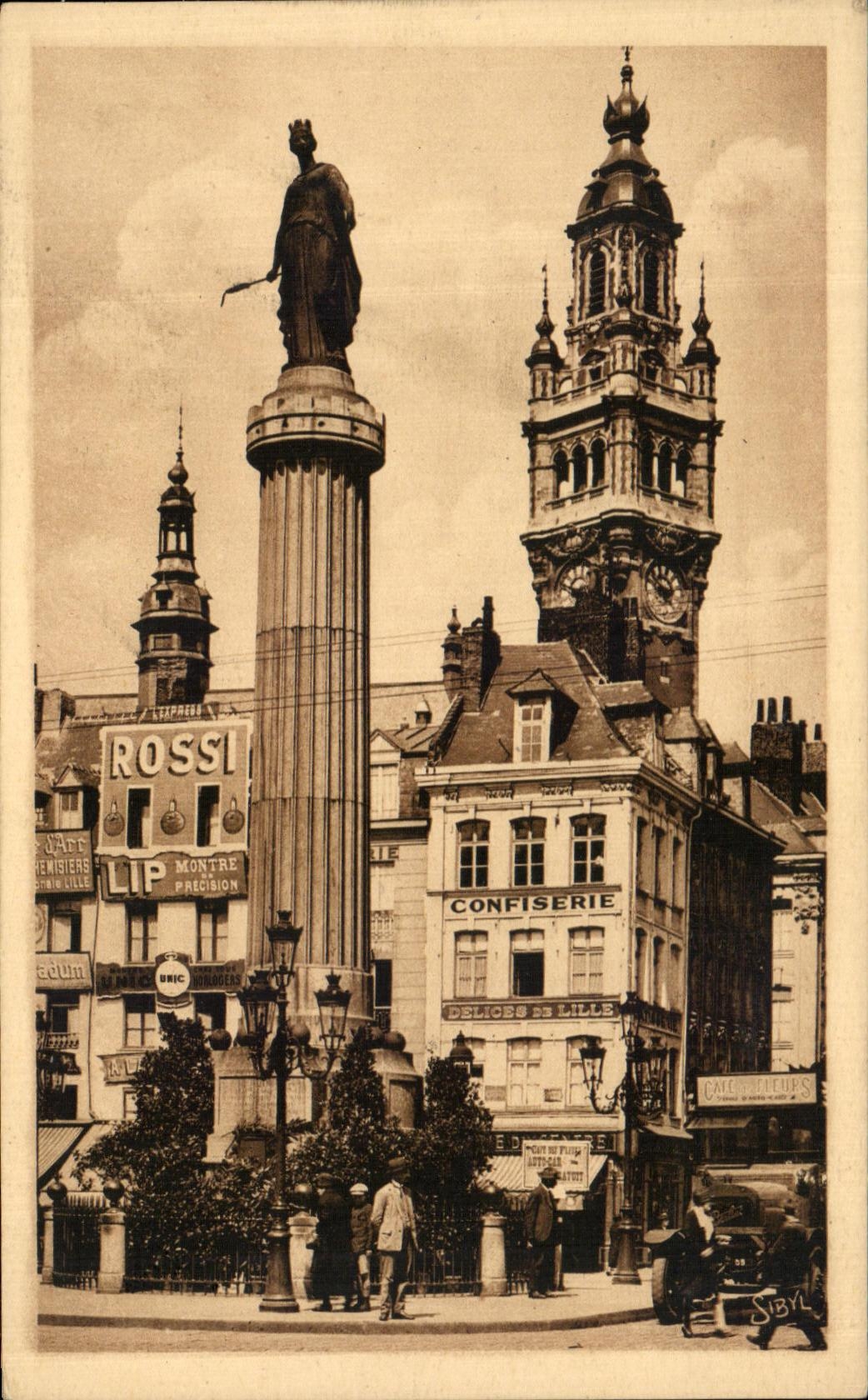 CPA Lille Colonne de la Deesse Siege de 1792