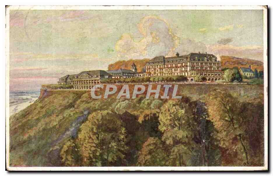 Kurhotel Petersberg bei Königswinter am Rhein — vue panoramique — Wilh. Füll. G. m. b. H. Verlag, Barmen