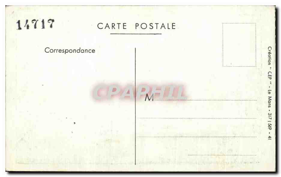 CPA L'Abbaye de Solesmes  — Back